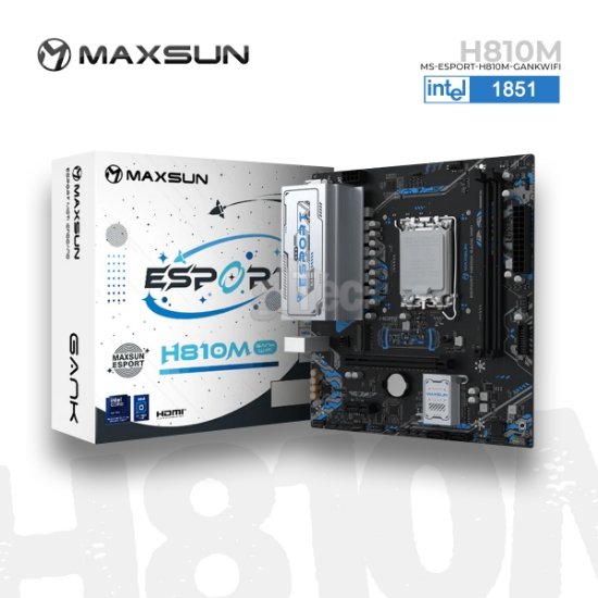 სურათი დედა დაფა MAXSUN eSport-H810M GANK WIFI DDR5 LGA 1851 mATX