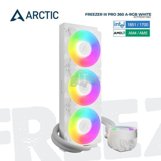 სურათი თხევადი გაგრილების სისტემა ARCTIC LIQUID FREEZER III PRO 360 A-RGB WHITE ACFRE00188A