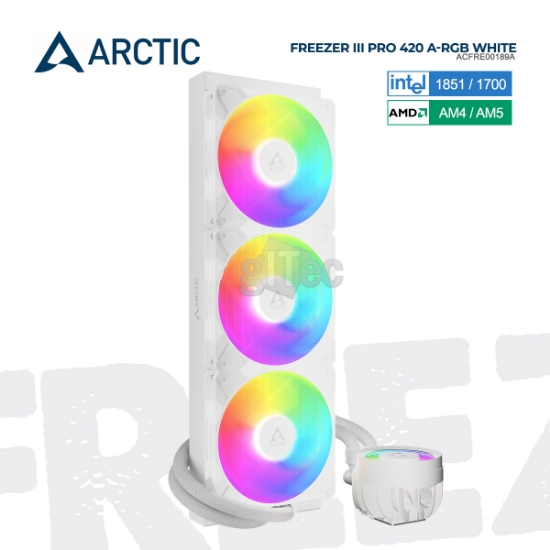 სურათი თხევადი გაგრილების სისტემა ARCTIC LIQUID FREEZER III PRO 420 A-RGB WHITE ACFRE00189A