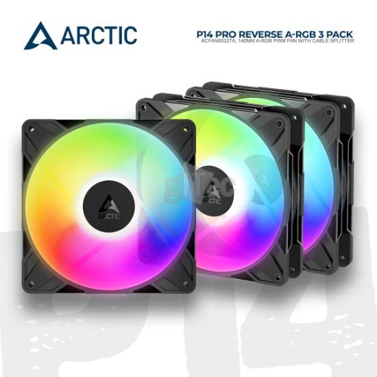 Picture of COOLER ARCTIC P14 PRO REVERSE A-RGB 3 PACK ACFAN00327A