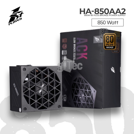 სურათი კვების ბლოკი 1STPLAYER ACK HA-850AA2 850W 80PLUS BRONZE ATX 3.1