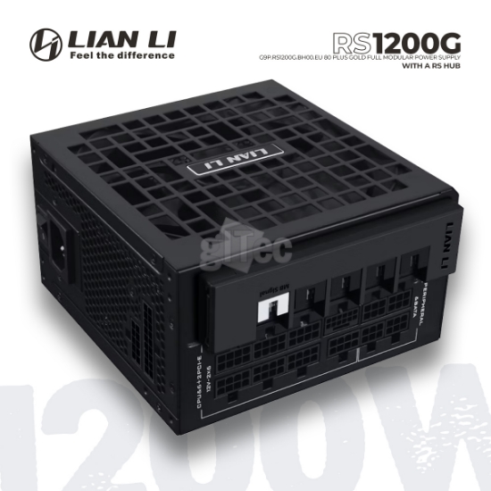 სურათი კვების ბლოკი LIAN LI RS RS1200G G9P.RS1200G.BH00.EU 1200W 80 PLUS GOLD FULL MODULAR BLACK