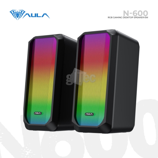 Picture of SPEAKER AULA N-600 RGB GAMING 6W BLACK