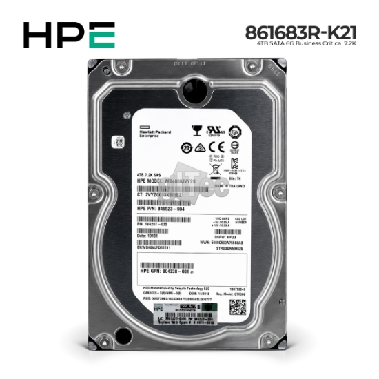 სურათი სასერვერო მყარი დისკი HPE 861683R-K21 4TB 7200RPM 256Mb SATA3 6Gb/s