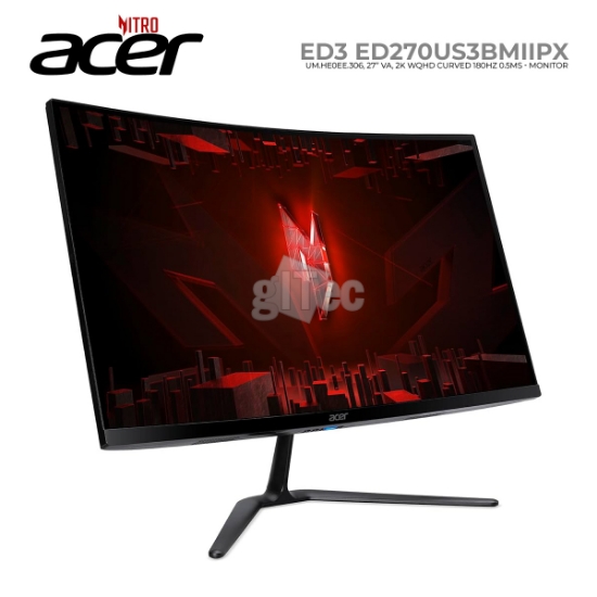 სურათი მონიტორი ACER NITRO ED3 ED270US3BMIIPX UM.HE0EE.306 27" 2K QHD VA 180HZ 0.5MS BLACK