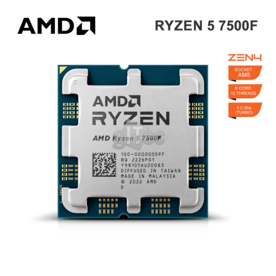 სურათი პროცესორი AMD Ryzen 5 7500F 32MB CACHE 5.00GHZ AM5
