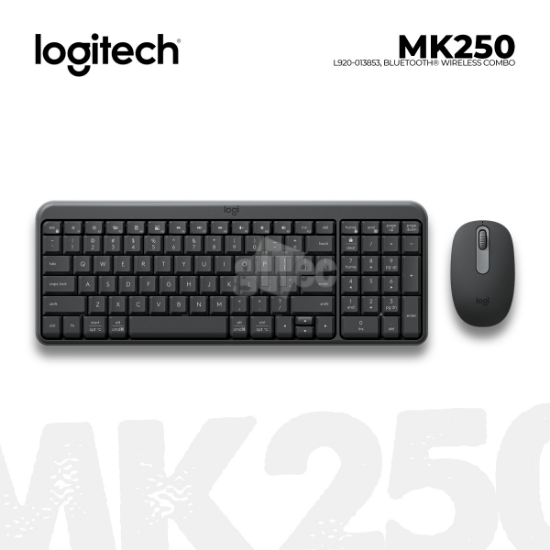 სურათი კლავიატურა მაუსი Logitech MK250 L920-013853 Wireless Bluetooth