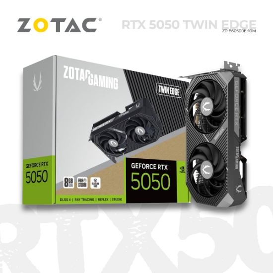 სურათი ვიდეობარათი ZOTAC GeForce RTX 5050 Twin Edge ZT-B50500E-10M 8GB GDDR6 128bit