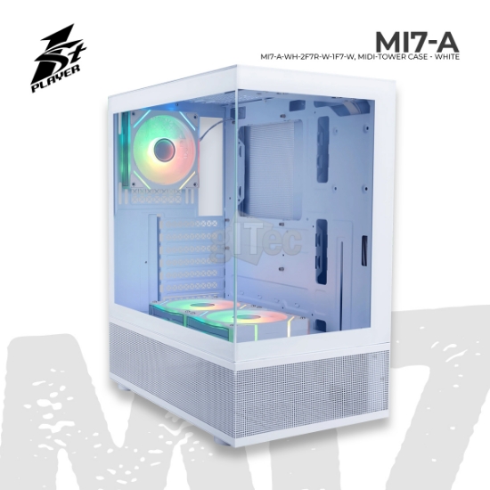 სურათი ქეისი 1STPLAYER MI7-A Mi7-A-WH-2F7R-W-1F7-W MIDI-TOWER WHITE